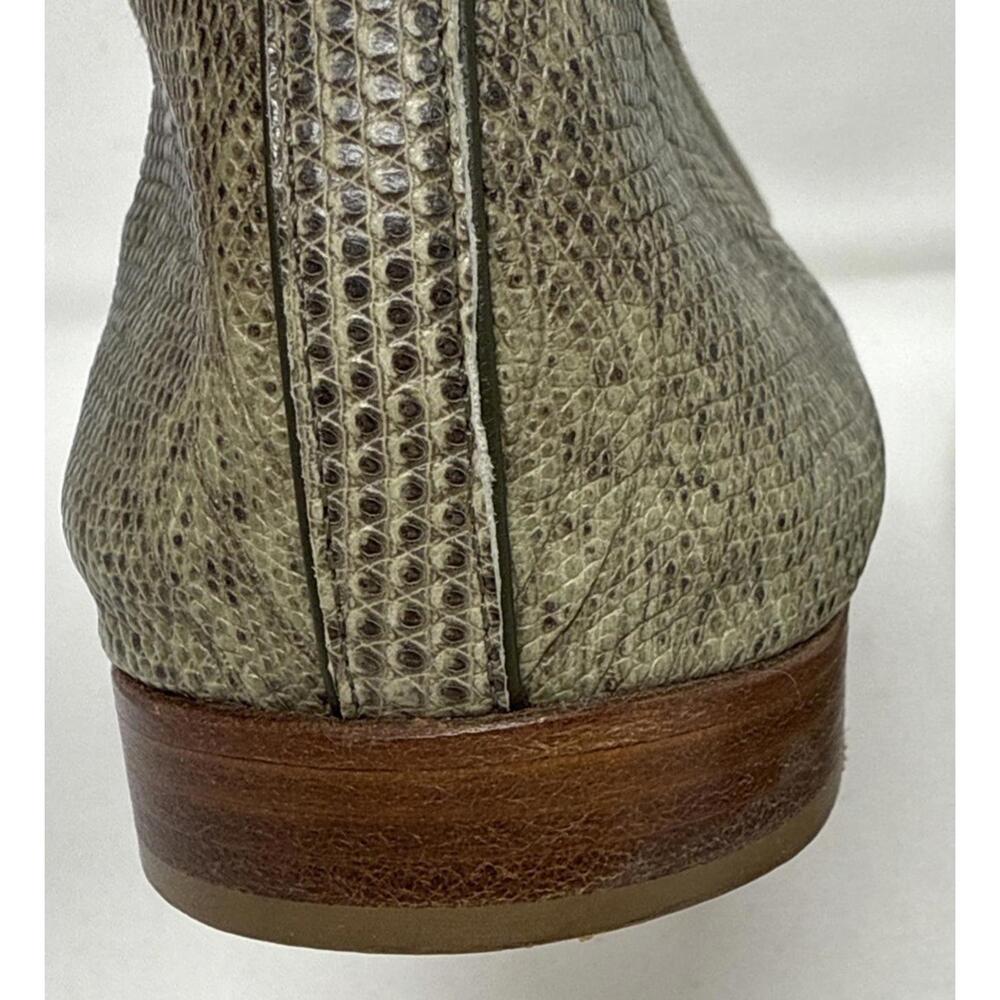 Authentic Chanel Snake Skin  CC Logo Ballerina Flats Size 38.5 - Picture 13 of 16